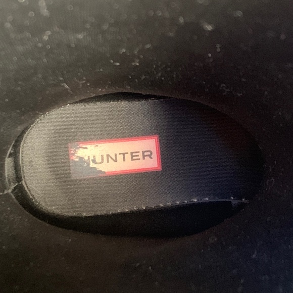 Size 7 Hunter Boots Glossy Black - Picture 3 of 5